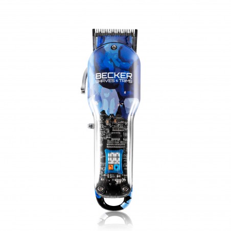 TONDEUSE SANS FIL BLEUE POUR CHEVEUX ET BARBE BLUE MOTION DE BECKER