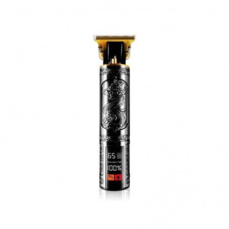 Tondeuse sans fil pour cheveux et barbe avec écran LED noire modèle DRAGON black de BECKER