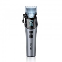 PRO METAL HAIR CLIPPER WITH LED LIGHTING X STRIM GREY BECKER